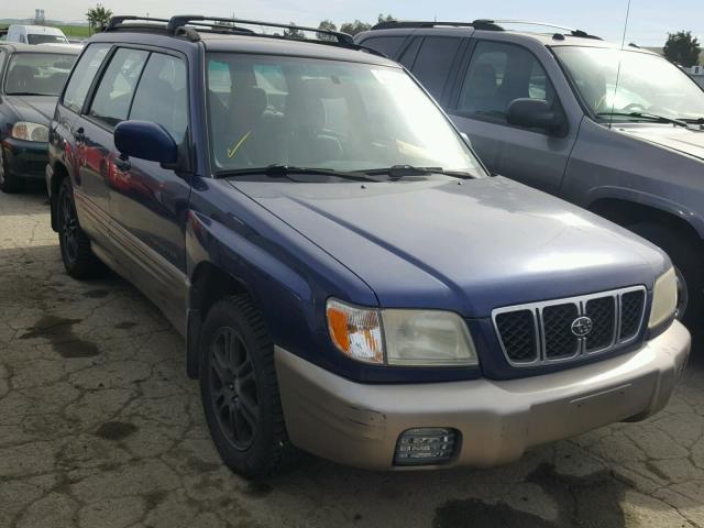 JF1SF655X2H706661 - 2002 SUBARU FORESTER S BLUE photo 1