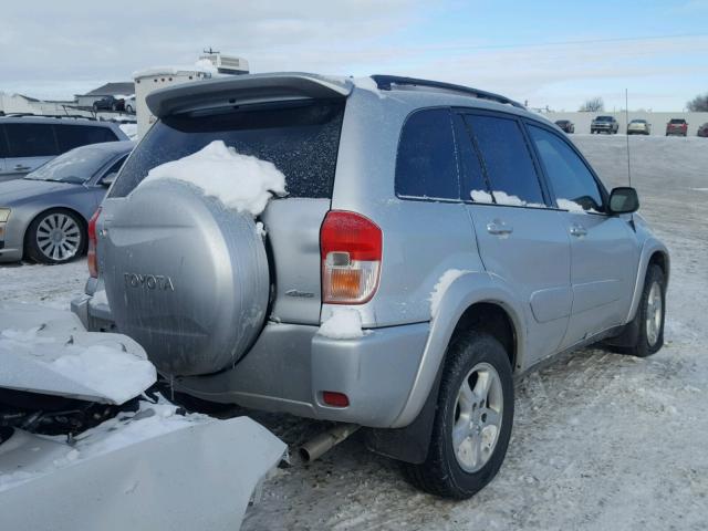 JTEHH20VX20135889 - 2002 TOYOTA RAV4 SILVER photo 4