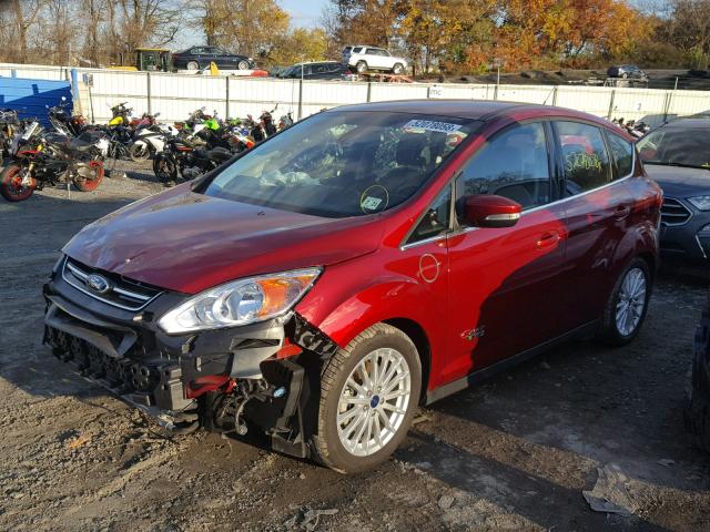 1FADP5CU6GL112535 - 2016 FORD C-MAX PREM RED photo 2