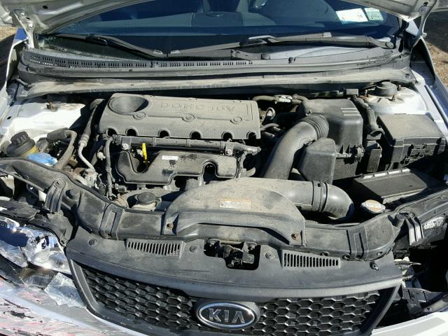 KNAFU6A21A5148015 - 2010 KIA FORTE EX GRAY photo 7