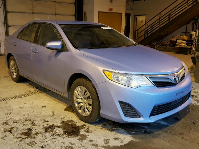 4T4BF1FKXDR308931 - 2013 TOYOTA CAMRY L BLUE photo 1