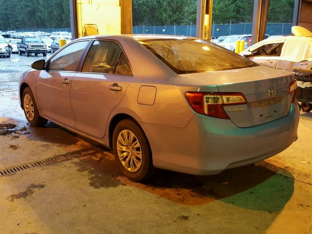 4T4BF1FKXDR308931 - 2013 TOYOTA CAMRY L BLUE photo 3