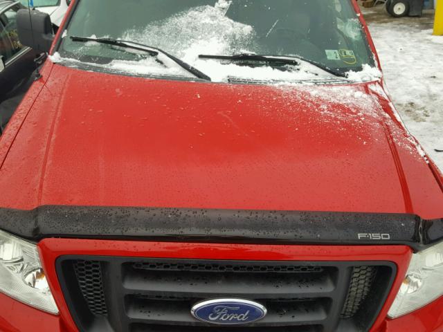 1FTPW14535KD02208 - 2005 FORD F150 SUPER RED photo 7