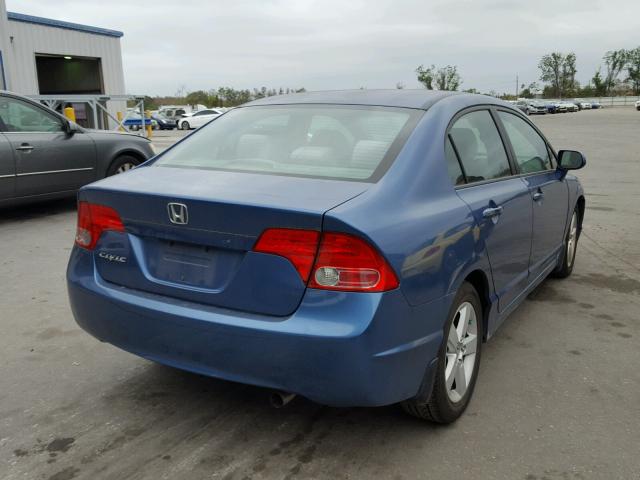 1HGFA16557L103876 - 2007 HONDA CIVIC LX BLUE photo 4