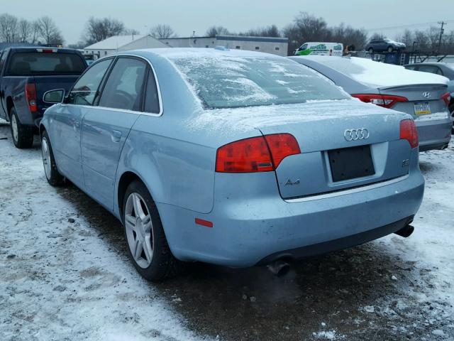 WAUDG78E76A077521 - 2006 AUDI A4 3.2 QUA TEAL photo 3