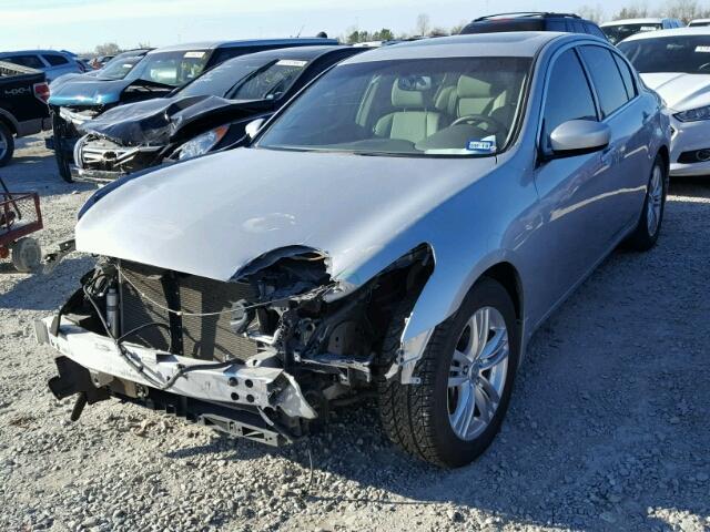 JN1CV6AP3DM300128 - 2013 INFINITI G37 BASE SILVER photo 2