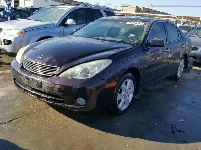 JTHBA30GX55126671 - 2005 LEXUS ES 330 BURGUNDY photo 2