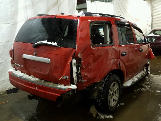 1D4HB48D34F215857 - 2004 DODGE DURANGO SL RED photo 4