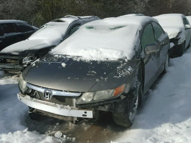 2HGFA16958H326159 - 2008 HONDA CIVIC EXL GRAY photo 2