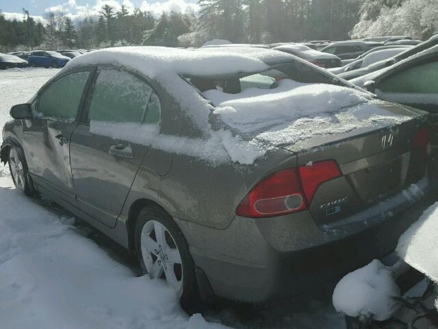 2HGFA16958H326159 - 2008 HONDA CIVIC EXL GRAY photo 3