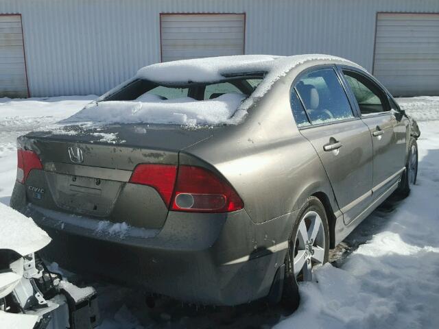 2HGFA16958H326159 - 2008 HONDA CIVIC EXL GRAY photo 4