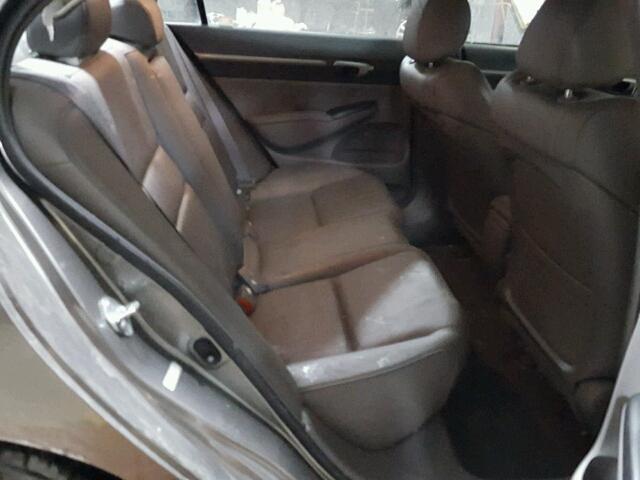 2HGFA16958H326159 - 2008 HONDA CIVIC EXL GRAY photo 6