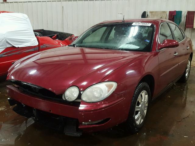 2G4WC532051249160 - 2005 BUICK LACROSSE C MAROON photo 2