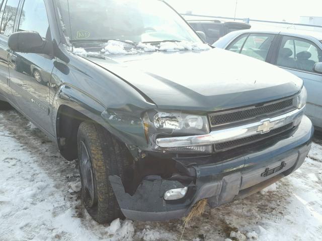 1GNET16S946235261 - 2004 CHEVROLET TRAILBLAZE GREEN photo 9