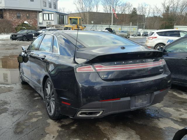 3LN6L2JK2DR821924 - 2013 LINCOLN MKZ BLACK photo 3