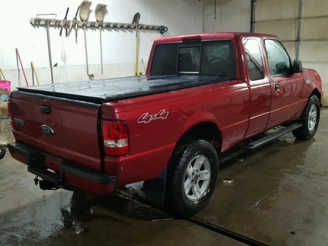 1FTZR45E56PA69341 - 2006 FORD RANGER SUP BURGUNDY photo 4