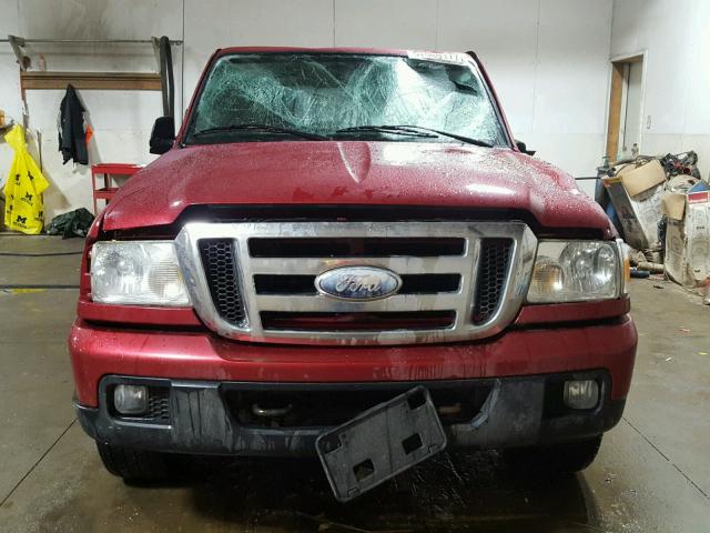 1FTZR45E56PA69341 - 2006 FORD RANGER SUP BURGUNDY photo 9