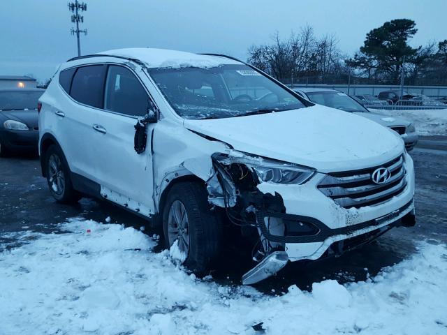 5XYZUDLB1GG324742 - 2016 HYUNDAI SANTA FE S WHITE photo 1