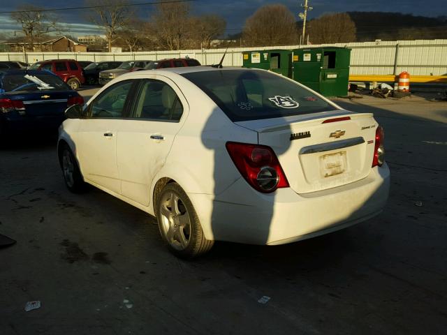 1G1JE5SB3D4225831 - 2013 CHEVROLET SONIC LTZ WHITE photo 3