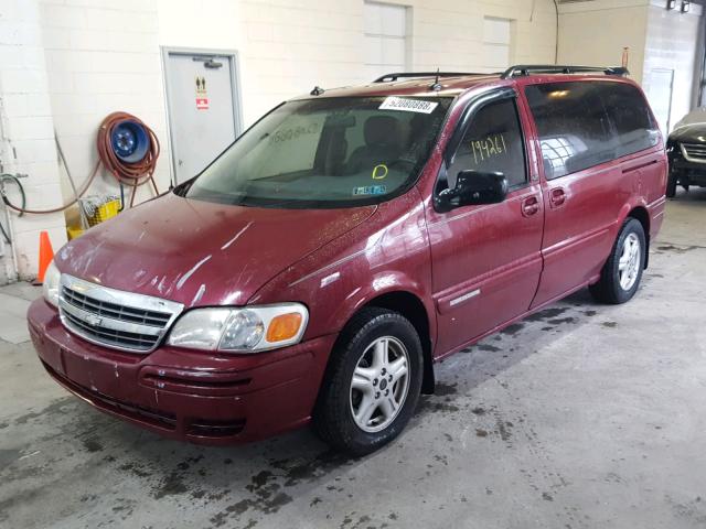 1GNDV33E75D109428 - 2005 CHEVROLET VENTURE LT RED photo 2