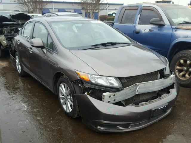 2HGFB2F84CH586586 - 2012 HONDA CIVIC EX GRAY photo 1