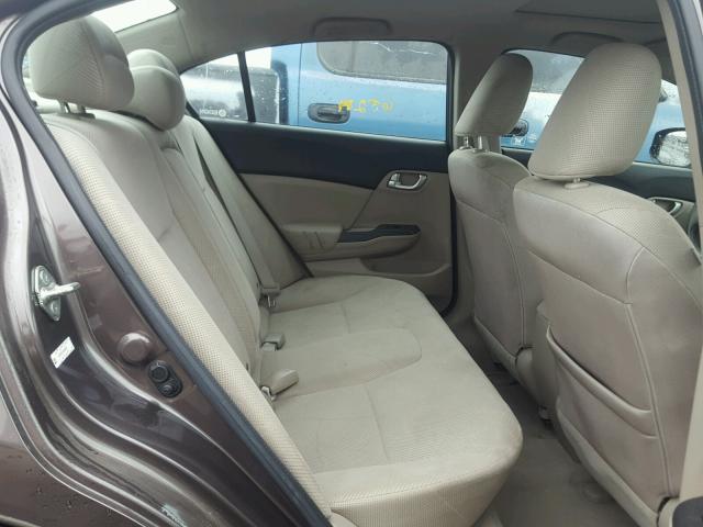 2HGFB2F84CH586586 - 2012 HONDA CIVIC EX ნაცრისფერი ფოტო 6