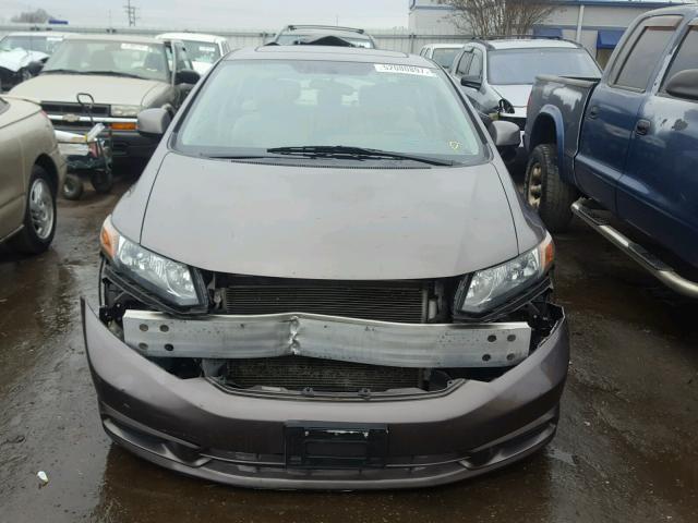 2HGFB2F84CH586586 - 2012 HONDA CIVIC EX GRAY photo 9