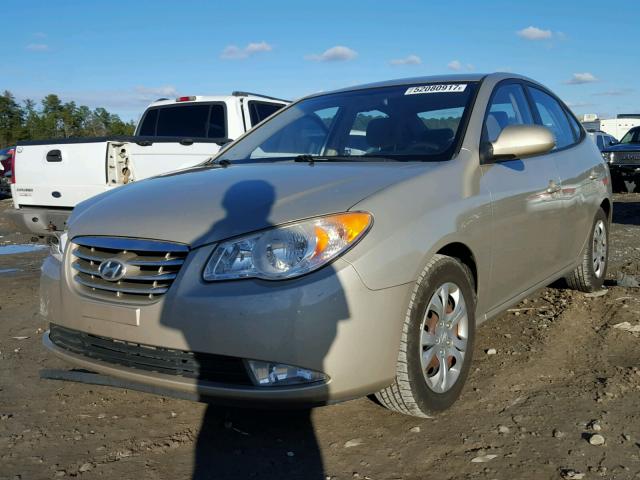 KMHDU4AD3AU863945 - 2010 HYUNDAI ELANTRA BL TAN photo 2