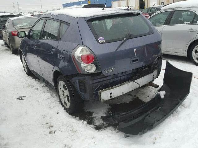 5Y2SP67869Z453843 - 2009 PONTIAC VIBE BLUE photo 3