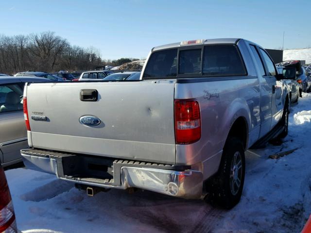 1FTPX145X7FA46531 - 2007 FORD F150 SILVER photo 4