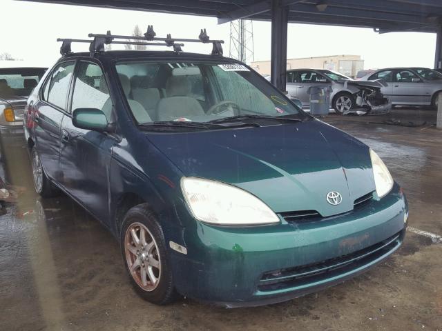 JT2BK18U120048912 - 2002 TOYOTA PRIUS GREEN photo 1