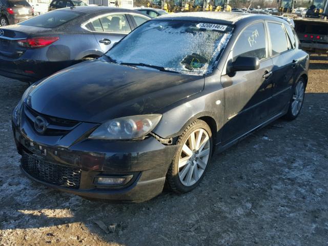 JM1BK34L971682762 - 2007 MAZDA SPEED 3 BLACK photo 2