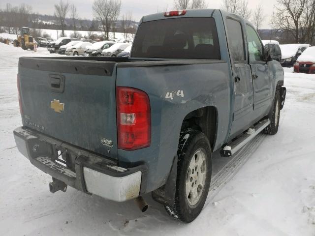 3GCRKSE37AG268606 - 2010 CHEVROLET SILVERADO BLUE photo 4