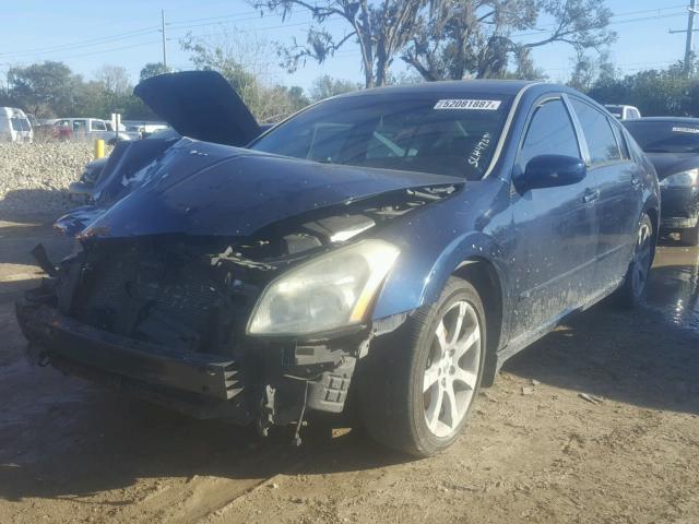 1N4BA41E07C861054 - 2007 NISSAN MAXIMA SE BLUE photo 2