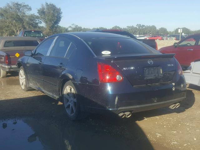 1N4BA41E07C861054 - 2007 NISSAN MAXIMA SE BLUE photo 3