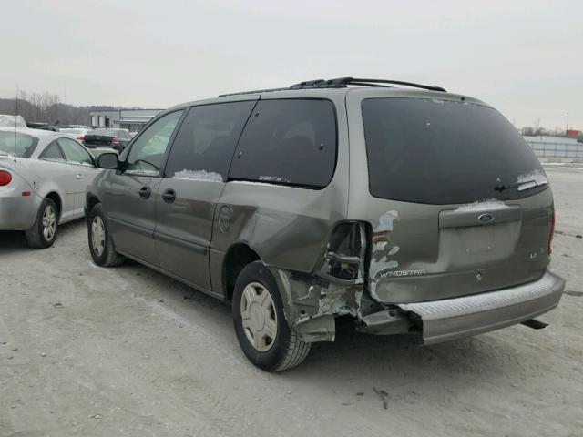 2FMDA51431BA45992 - 2001 FORD WINDSTAR L GREEN photo 3