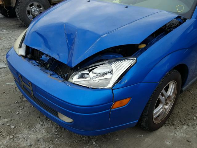 3FAFP31352R232229 - 2002 FORD FOCUS ZX3 BLUE photo 9