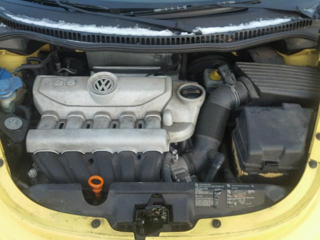 3VWSF31YX7M418566 - 2007 VOLKSWAGEN NEW BEETLE 黄色 照片 7