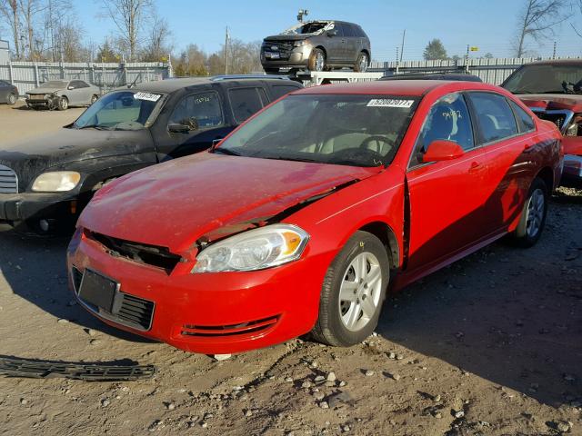 2G1WA5EK7A1137241 - 2010 CHEVROLET IMPALA LS RED photo 2