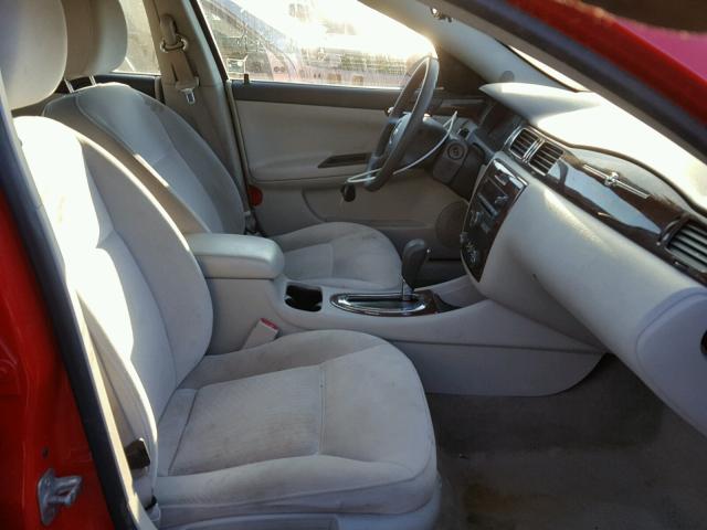 2G1WA5EK7A1137241 - 2010 CHEVROLET IMPALA LS RED photo 5