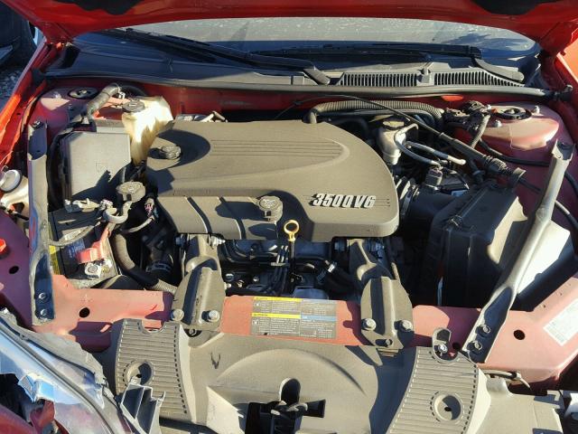 2G1WA5EK7A1137241 - 2010 CHEVROLET IMPALA LS RED photo 7