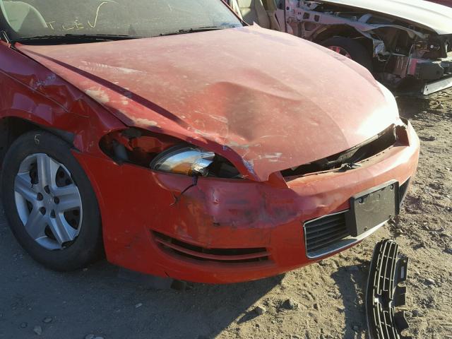 2G1WA5EK7A1137241 - 2010 CHEVROLET IMPALA LS RED photo 9