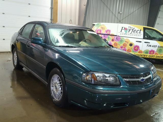 2G1WF52E719192497 - 2001 CHEVROLET IMPALA GREEN photo 1