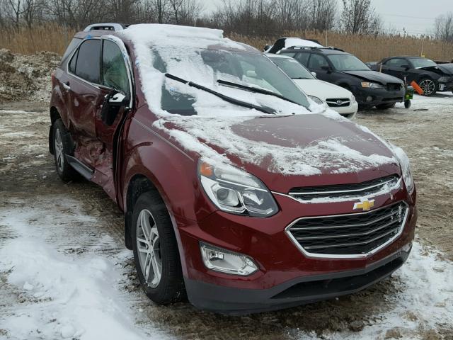 2GNALDEK0G1163282 - 2016 CHEVROLET EQUINOX LT MAROON photo 1