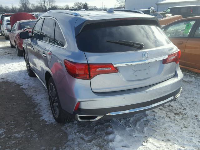 5FRYD3H84HB011193 - 2017 ACURA MDX ADVANC SILVER photo 3