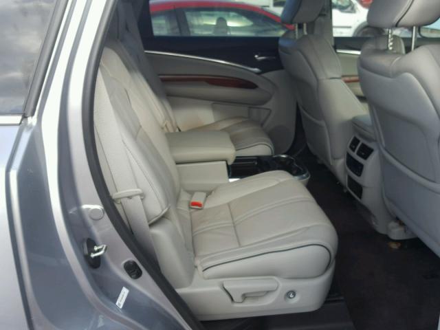 5FRYD3H84HB011193 - 2017 ACURA MDX ADVANC SILVER photo 6
