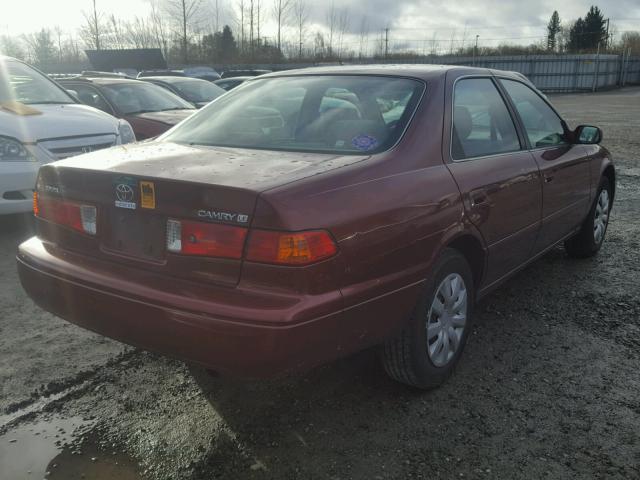 JT2BG22KX10553330 - 2001 TOYOTA CAMRY CE RED photo 4