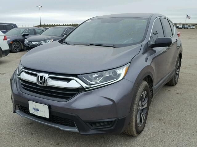 7FARW5H33HE008841 - 2017 HONDA CR-V LX GRAY photo 2