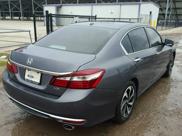 1HGCR3F82HA029363 - 2017 HONDA ACCORD EXL GRAY photo 4