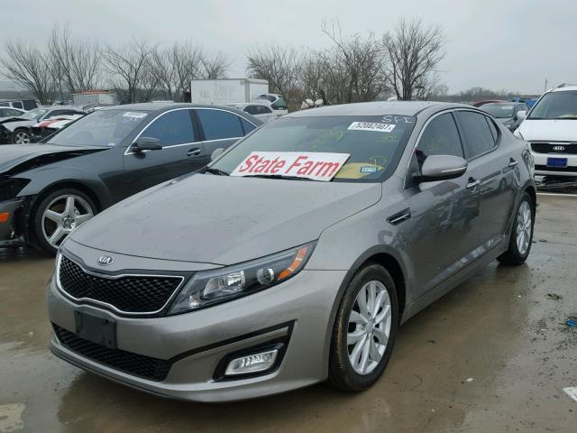 5XXGM4A79EG315228 - 2014 KIA OPTIMA LX GRAY photo 2